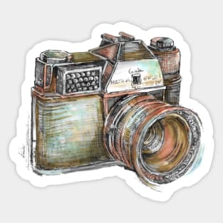 Analogue Camera - Vintage Objects. Sticker